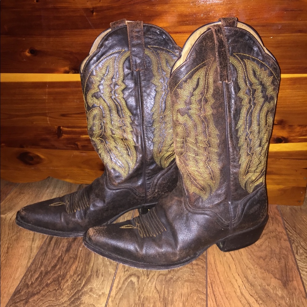 Dark Brown Cowboy Boots